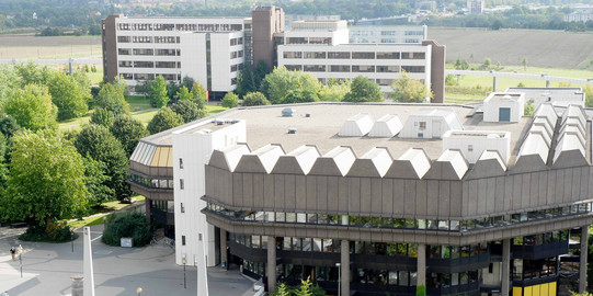 The picture shows the building of the Central Library.
